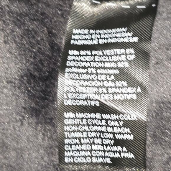 Chico's Zenergy Super Soft Black Velvet Hoodie Size 3 XL - Picture 7 of 9